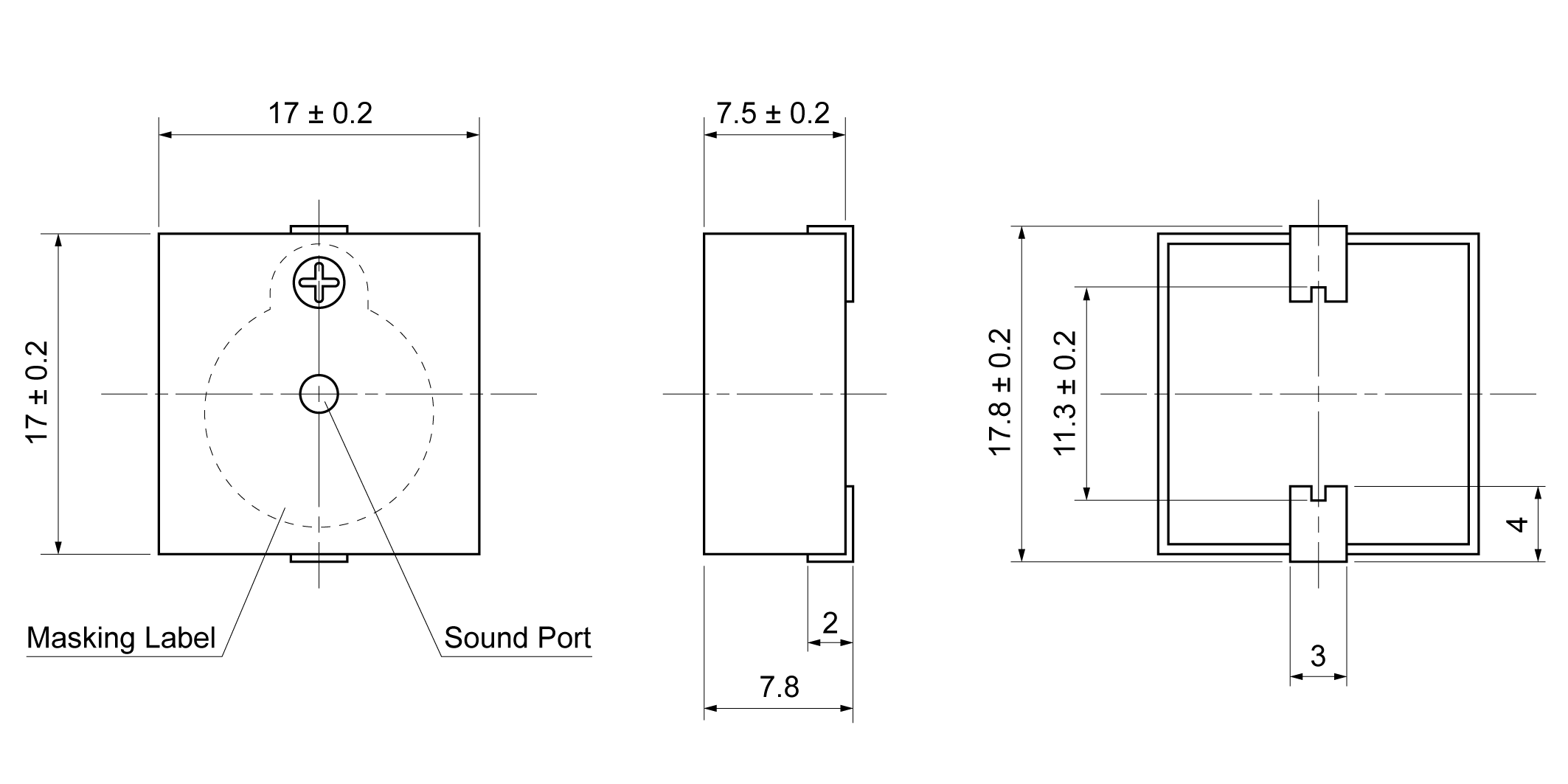 SPT1780T-50A15 Mechanical Drawing